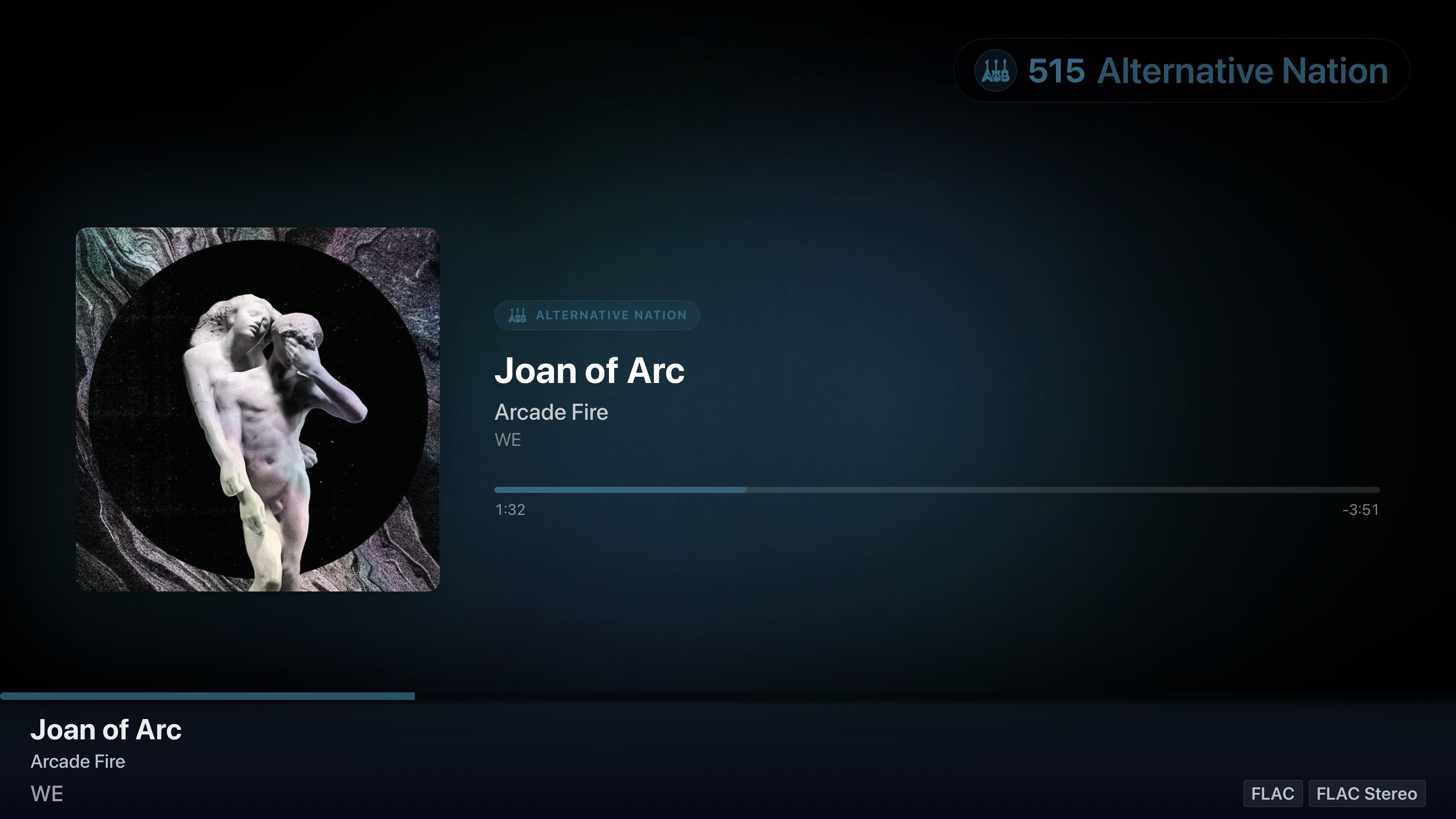 Bunny Ears TV music stations with genre-based radio and hi-fi audio support